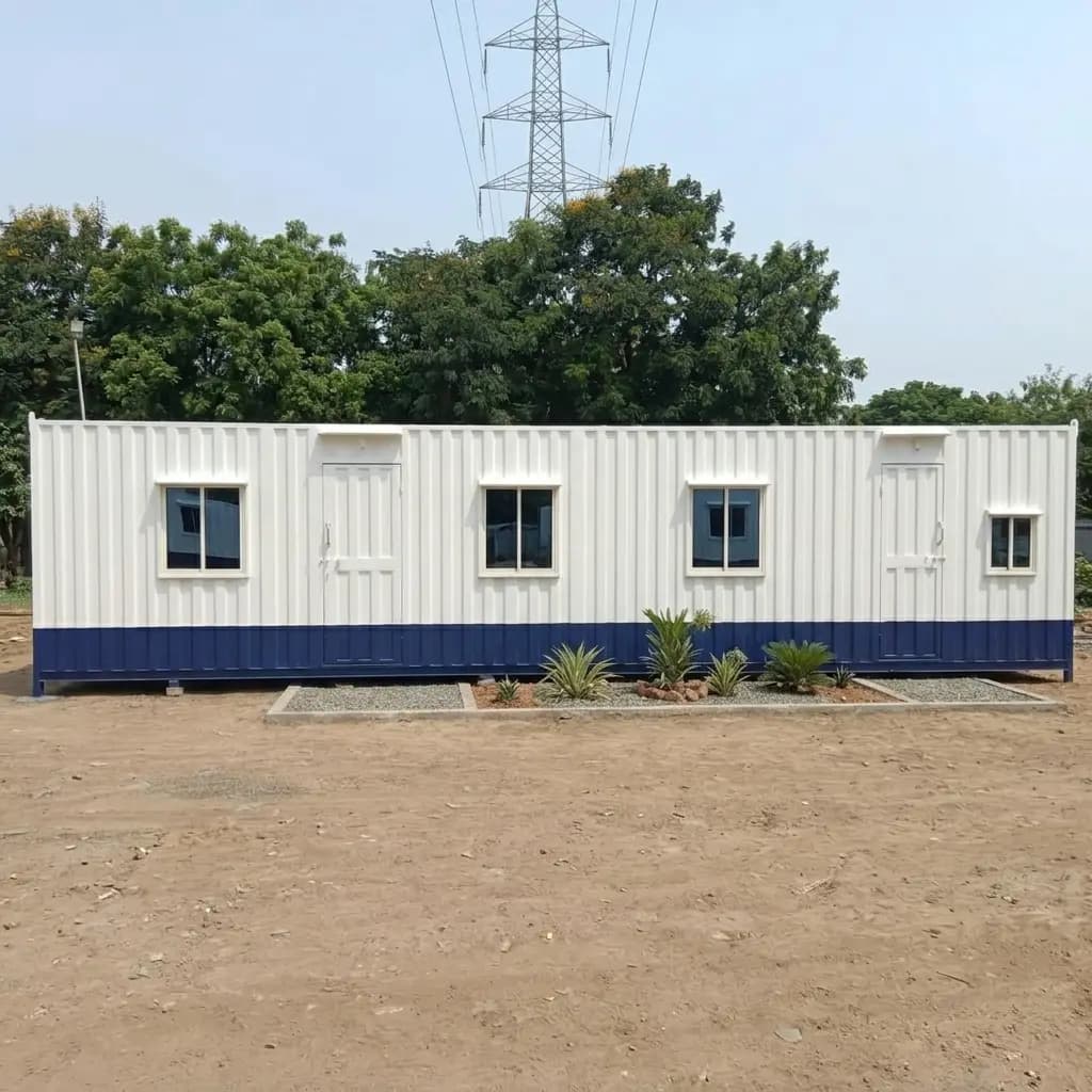 Container Site Office — container site office by Portable Office Cabin, Site Office Containers manufacturer in India – view 1