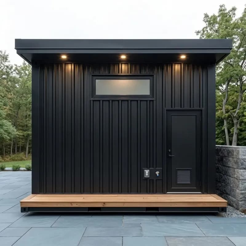 Modern Container Office 40ft — modern container office design by Portable Office Cabin, Container Offices manufacturer in India – view 5