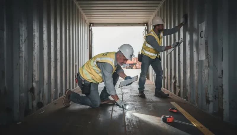 Cargo Container For Sale | Portable Office Cabin – Bangalore, Chennai, Hyderabad, Mumbai & pan-India Cargo container interior inspection for structural condition and flooring quality – available in Bangalore, Chennai, Hyderabad, Mumbai, Pune, Delhi NCR & pan-India