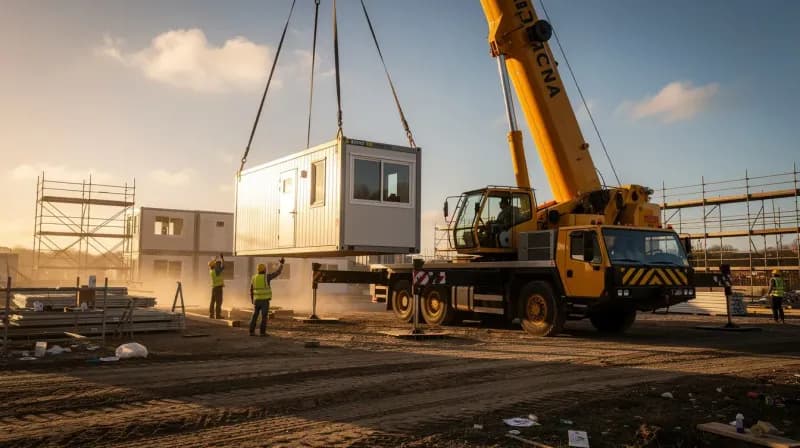 Steel Office Container 10–40ft | Site Office Containers — Portable Office Cabin – view 1 Steel Office Container 10–40ft — portable steel office container by Portable Office Cabin, Site Office Containers manufacturer in India – view 1