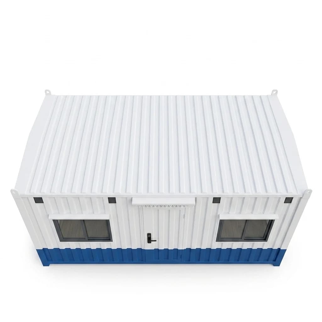 Container office in Jigani — ready-to-use portable container office with lockable door and sliding windows by Portable Office Cabin