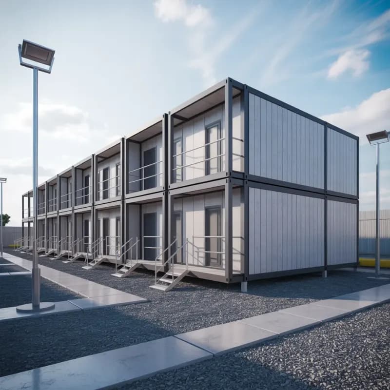 Workmen Accommodation | G+1 Workmen Accommodation – Portable Office Cabin Workmen Accommodation – G+1 Workmen Accommodation by Portable Office Cabin, India
