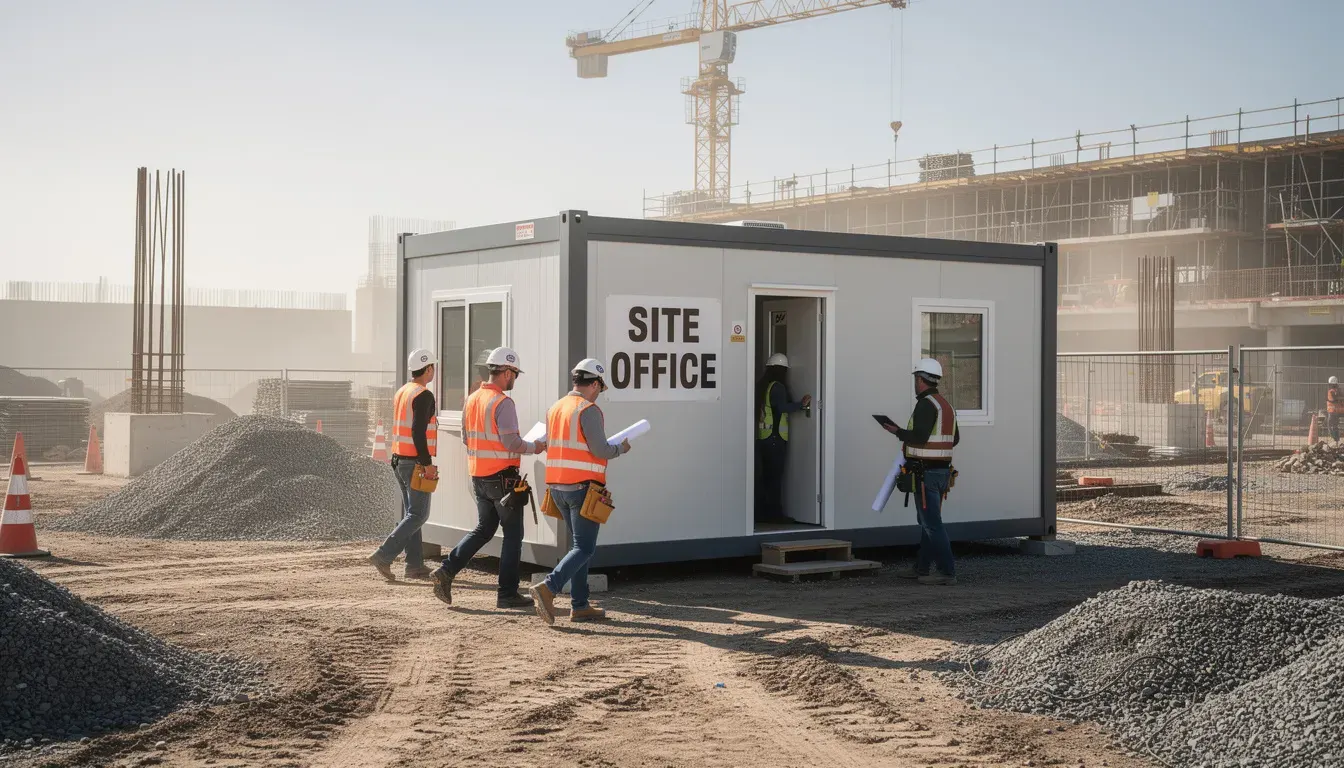 Construction Site Portable Office – Portable Office Cabin | Bangalore, Chennai, Mumbai & across India Construction Site Portable Office – available in Bangalore, Chennai, Hyderabad, Mumbai, Pune, Delhi NCR & pan-India