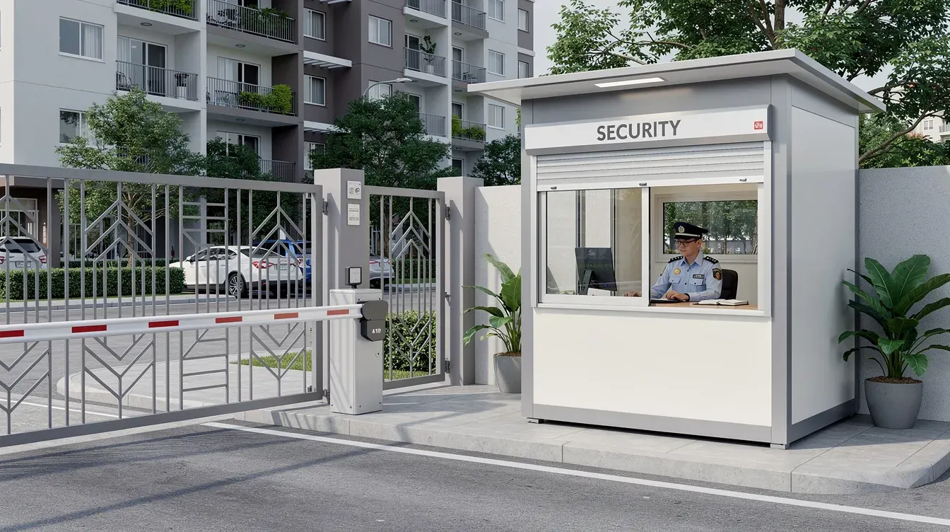 Security Cabin by Portable Office Cabin for industrial and modular building use in India Security Cabin by Portable Office Cabin for industrial and modular building use in India